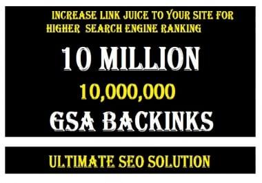do 10 million verified backlinks for your website ranking