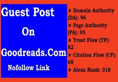 Guest Post On Goodreads. Com Write And Publish DA-96