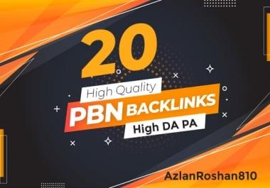 DO 20 PBN DR25+ Perment Dofollow Homepage Backlinks