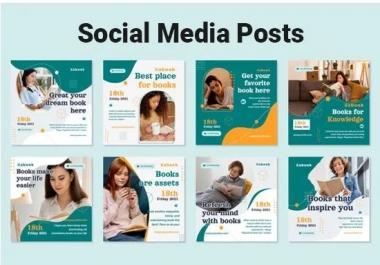 I will design social media post, banner, ads, story, cover and header