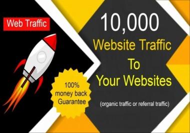 Real 10,000 Human Keyword Visitors From Google, Social Media Web Traffic