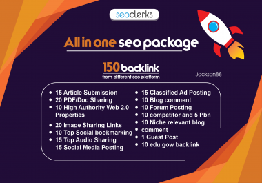provide all in one manual SEO link building package