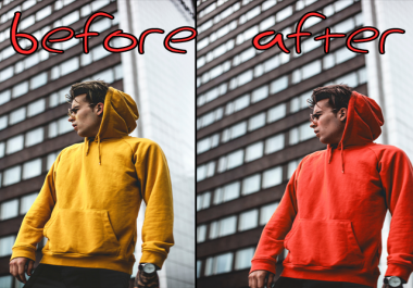 Change the color of the shirt in any photo