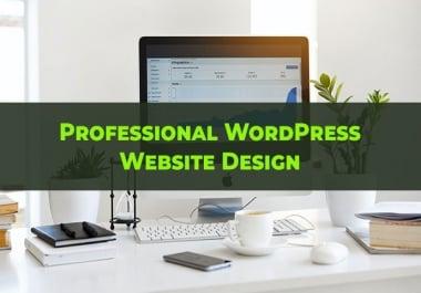 I will install wordpress and customize theme
