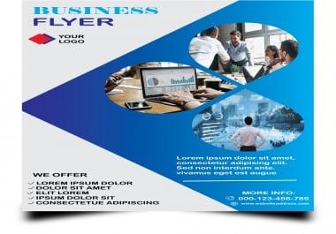 I will create the best flyer,  poster brochure design in 24 hrs