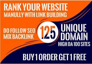 Rank Your Website Manully With 125 Link Building Backlink