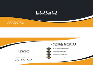 I will do professional business card.