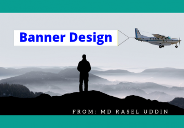 I will do stylish web banner,  header,  social media post and website