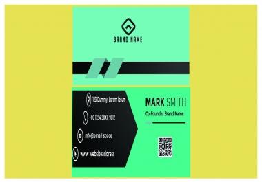 I will create professional business card designs