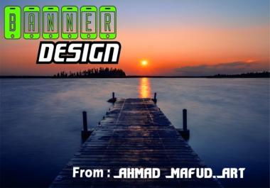 I will create stylish web banners,  headers,  social media posts and event banners