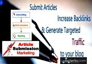distribute your article or blog to 25 PR3+ site for traffic and backlink