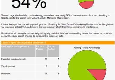 Audit your website and give you a professional detailed Top Ten SEO Report