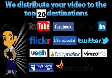 Generate 20 Video submissions for your seo