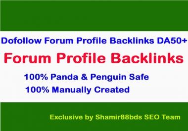 Dofollow 160 Forum Profile Links to Rank Higher DA50-100