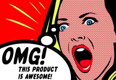 create a STRIKING advertisement