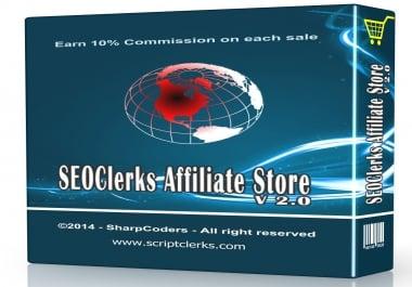 SEOClerks Affiliate Store Responsive 2017