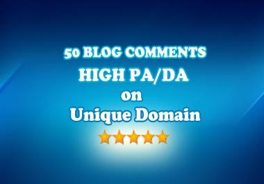 I will build 50 DA25+ Backlinks from Unique domains