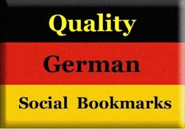 provide 35 German quality backlinks,  from german high PR social bookmarking site