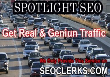 drive UNLIMITED genuine real traffic to your 3 websites for one month