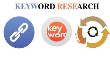 KEYWORD research for your unique domain and search