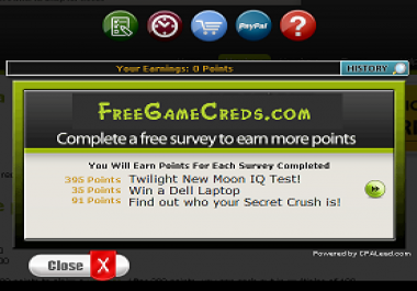 CPA Reward Website For Sale