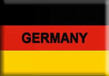 send Real Traffic from GERMAN for 1 month