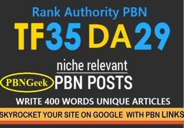 PBN Create 50 Blog Network with niche related articles & Indexing