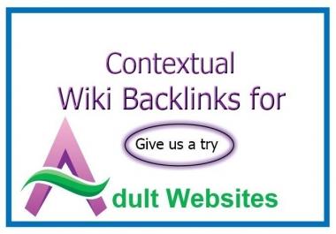 create 200 contextual wiki backlinks for your ADULT website