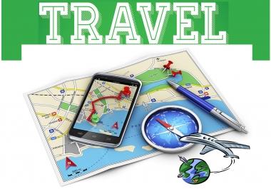 give you 3 homepage niche PR5 TRAVEL blog,  permanent blogroll quality link DA+PA