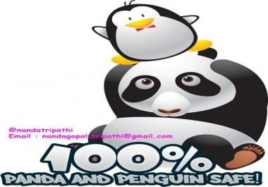 Build Traffic with Panda and Penguin Safe Organic SEO