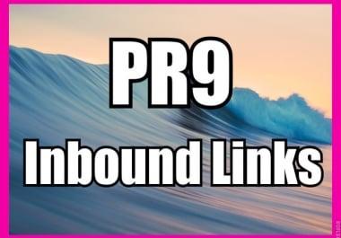 manually create 60 PR9 Inbound links from established websites