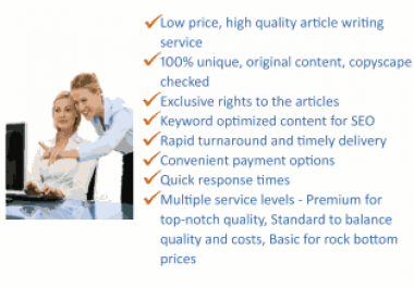 We Will write A Unique And Premium Articles For any Purpose, Topic or Niche