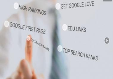 I can create 160 EDU backlinks and also 60 PR9 Inbound links from established websites