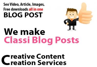 500 word unique seo article with animated video and images