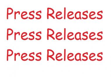 Press Release up to 600 words
