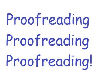 Revisions or Proofreading up to 1000 words
