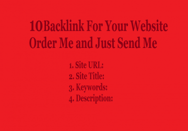 10 Backlink For Your Website