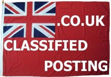 I will online advertise your business to 11 UK Classified ads