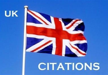 I will create 41 high pr local citations for UK based Business