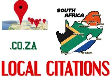 I will create10 High PR Local Citation for south Africa,  Approved