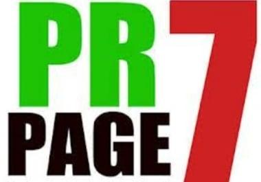 Provide 5xPR7 and 2xpr6 Real Dofollow Links