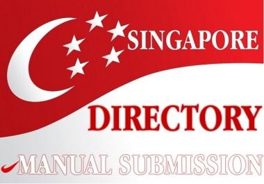 I will manually submit your site in 31 Singapore directory