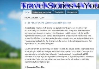 I will write and publish your Travel Guest post on my blog