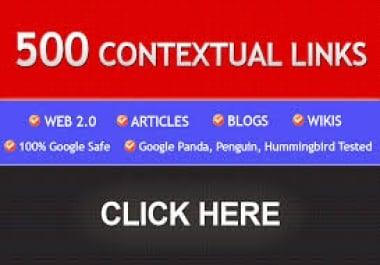 Let Build 500 EDU And Academic Contextual Backlinks