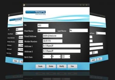 I will make a Software to record data in database