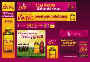 I will create a professional web banner, header, cover