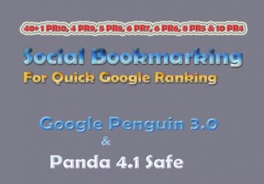 Manual 100 Premium Dofollow Social Bookmarking from DA100 - DA20