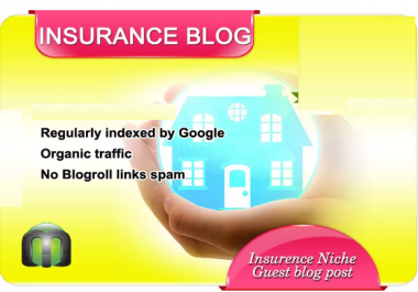 write and guest post on my INSURANCE blog