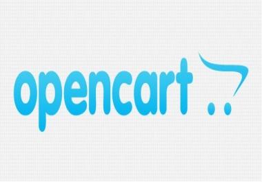 Install opencart ECommerce store in 24 hours.