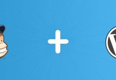 I will make mailchimp form to your website